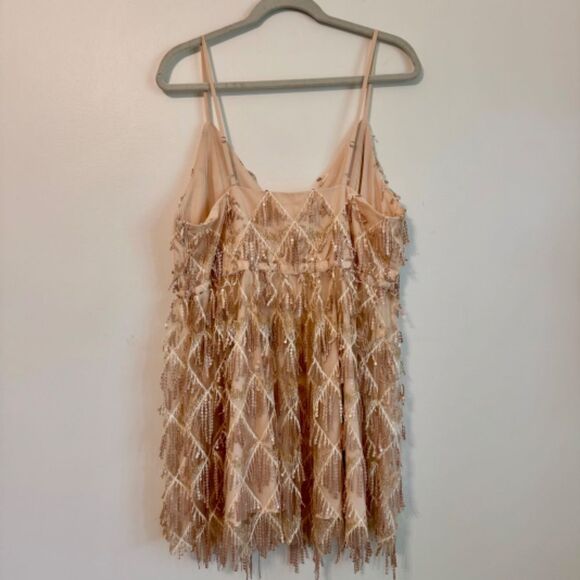 NWT! Showpo. Khrizza Mini Sequin Dress - Gold | Size 12 - Picture 4 of 10